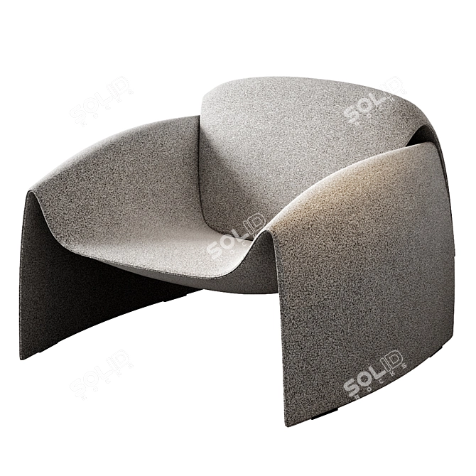  Modern Lounge Chair By Poliform 3D model image 2