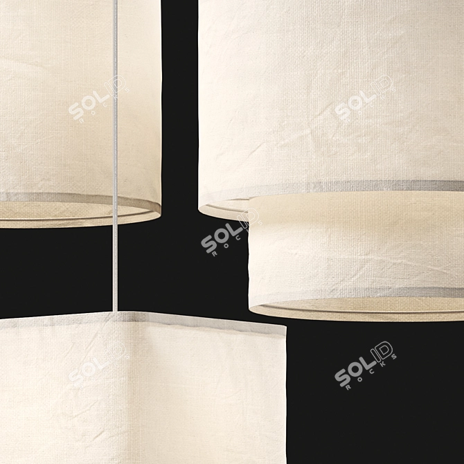 Thade Fabric Homeware Set 3D model image 3