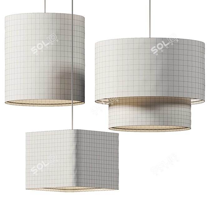 Thade Fabric Homeware Set 3D model image 4