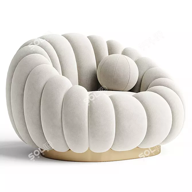 Modern ARTIPIECES CLOUD Armchair 3D model image 3