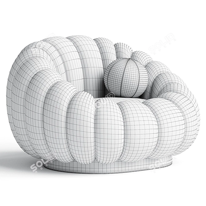 Modern ARTIPIECES CLOUD Armchair 3D model image 4