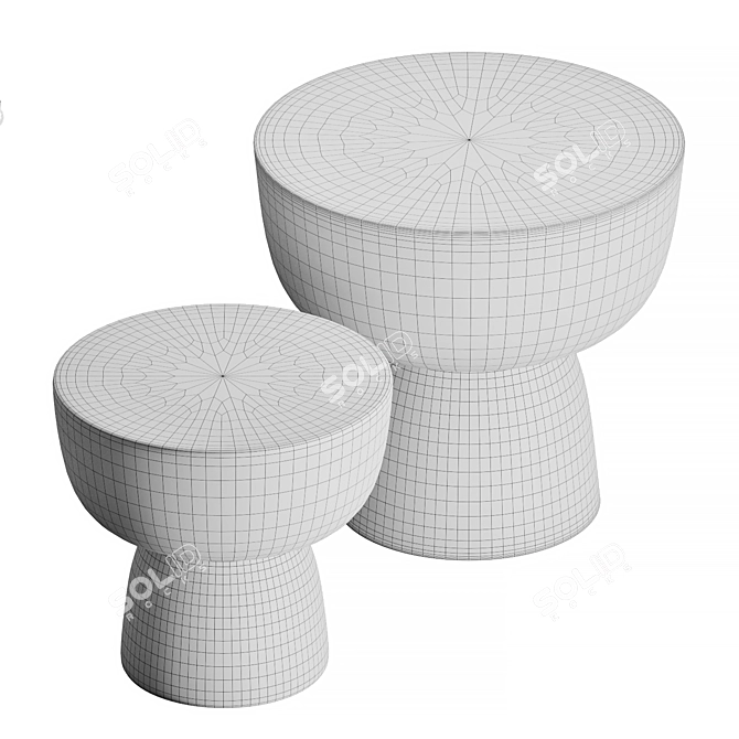 Concrete Magazine Tables, TurboSmooth Compatible 3D model image 5