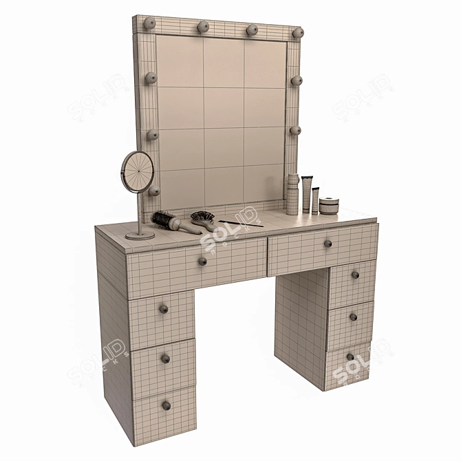 Mirrou 3 BMS Vanity Table 3D model image 5