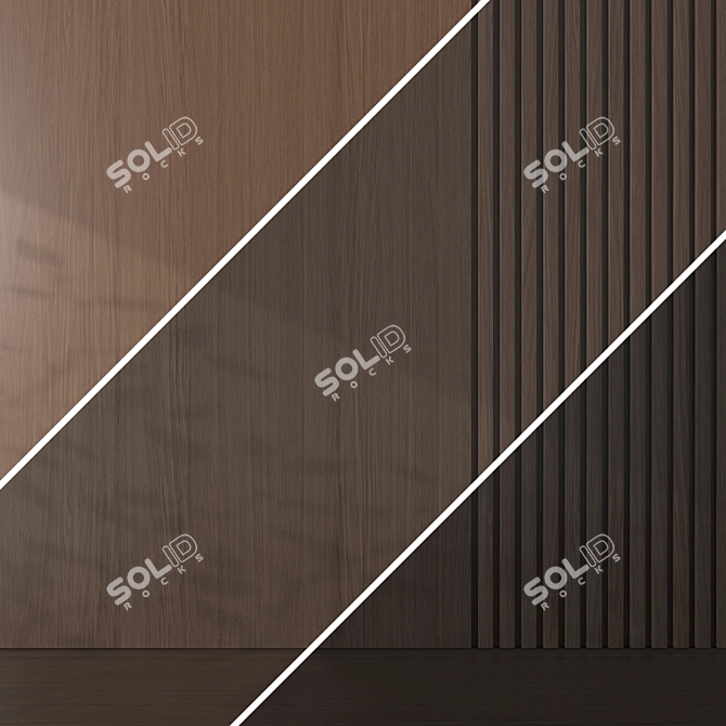 Seamless Oak Textures Pack 3D model image 5