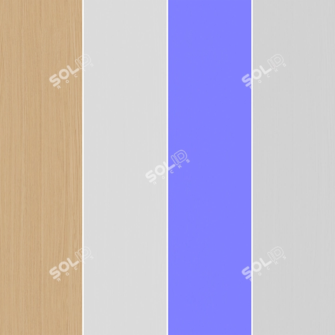 Seamless Oak Textures Pack 3D model image 6