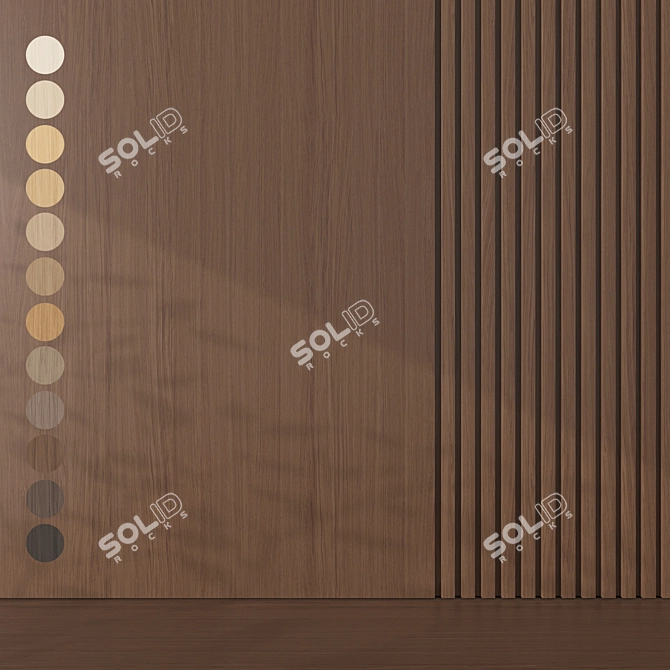 Seamless Oak Textures Pack 3D model image 7