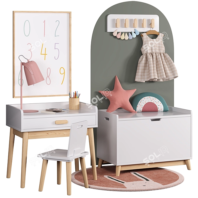 Sklum's Tom Kids Furniture Collection 3D model image 1