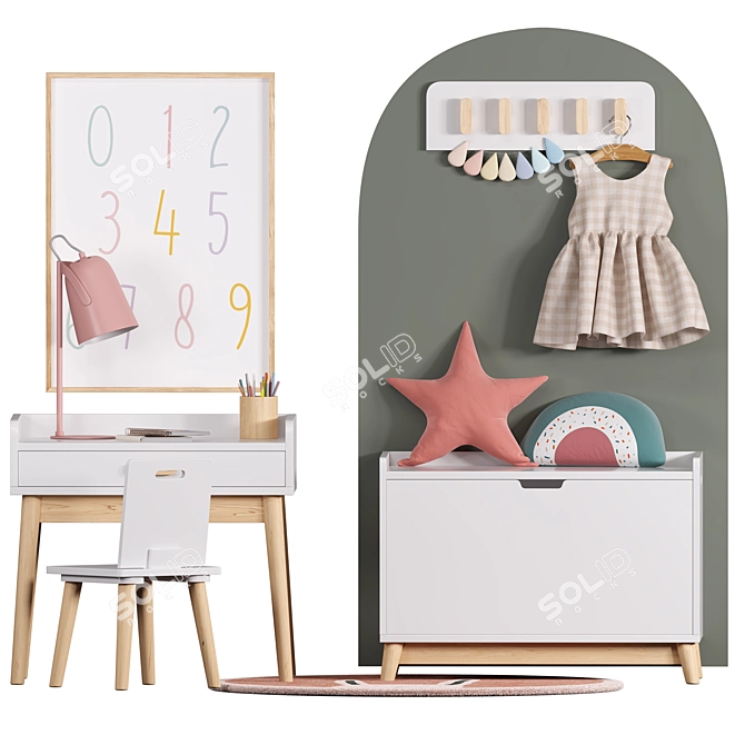 Sklum's Tom Kids Furniture Collection 3D model image 4