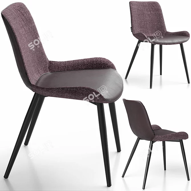 Trevizo Chair in Three Colors 3D model image 2