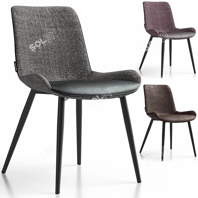 Trevizo Chair in Three Colors 3D model image 3