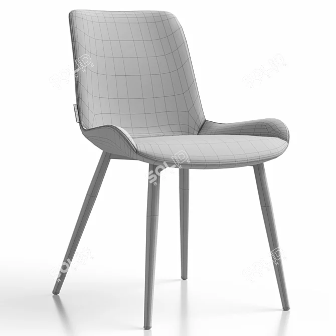 Trevizo Chair in Three Colors 3D model image 6