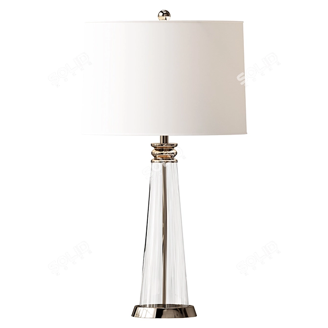 Tapered Table Lamp - Sleek Design 3D model image 1