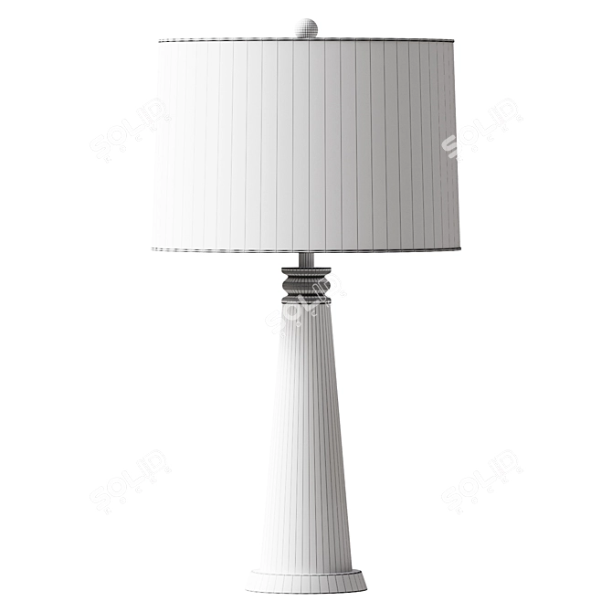 Tapered Table Lamp - Sleek Design 3D model image 2