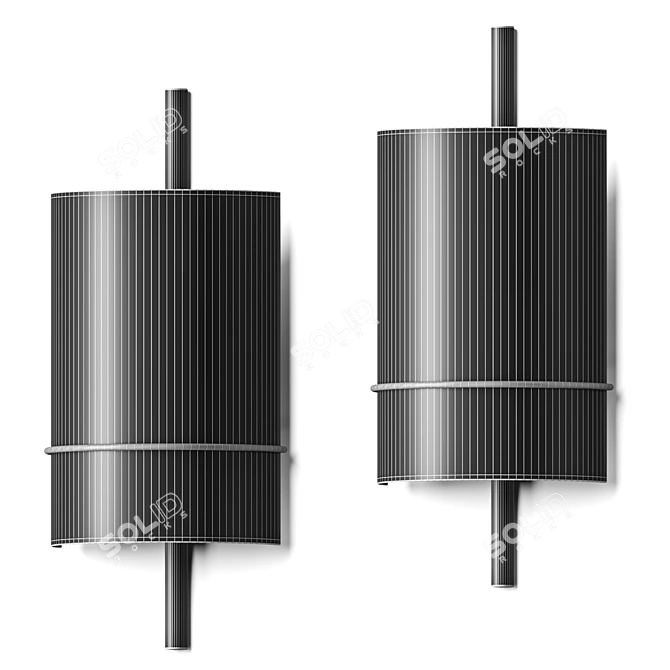Modern Minimalist Wall Sconce Light 3D model image 2