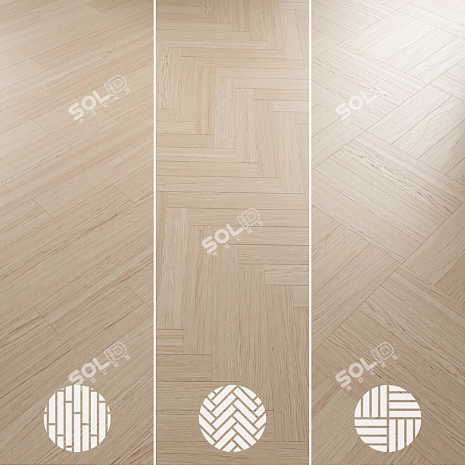 Oak Parquet 077 Collection 3D model image 5