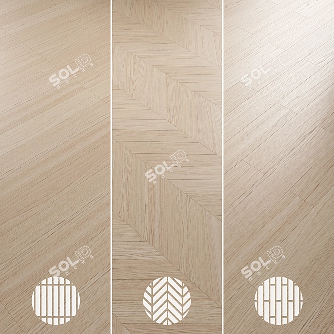 Oak Parquet 077 Collection 3D model image 6