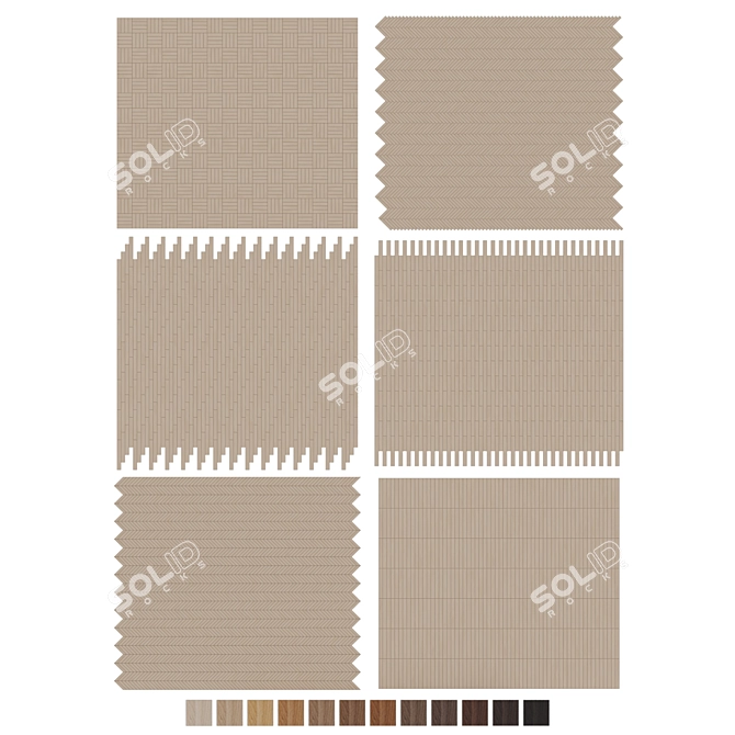 Oak Parquet 077 Collection 3D model image 8