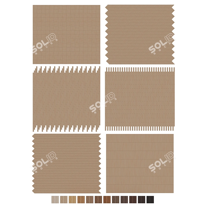 Oak Parquet 077 Collection 3D model image 17