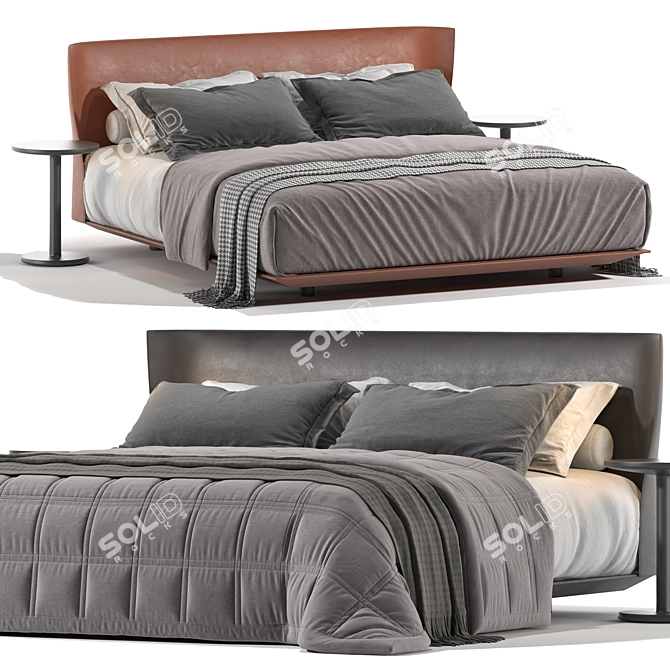 Modern B&B Italia Alys Bed 3D model image 1