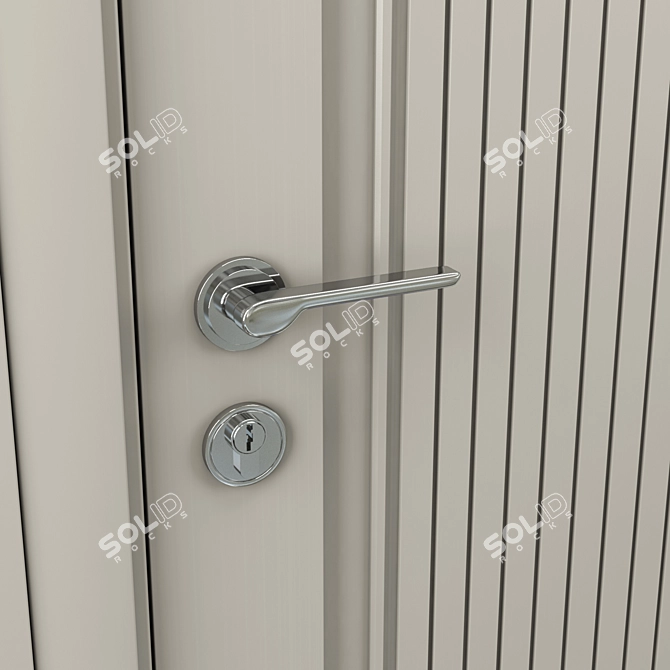 Orto Duo Door: Modern Elegance 3D model image 2