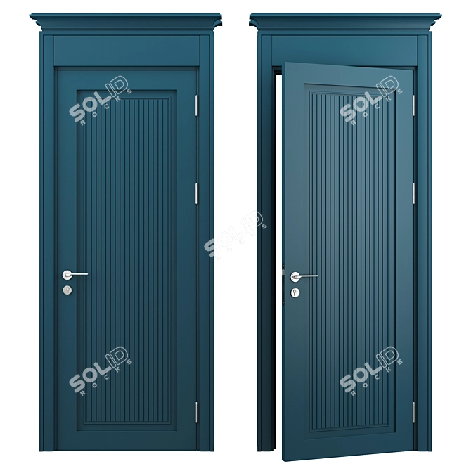 Orto Duo Door: Modern Elegance 3D model image 3