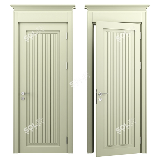 Orto Duo Door: Modern Elegance 3D model image 4