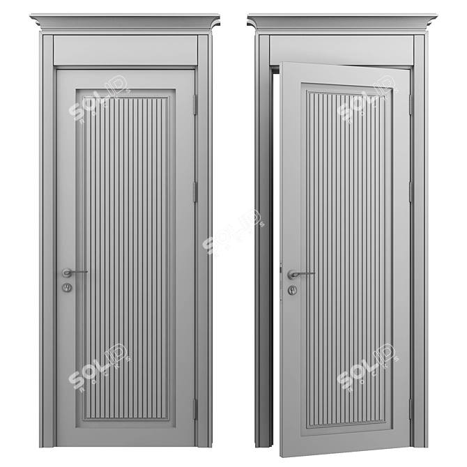 Orto Duo Door: Modern Elegance 3D model image 5