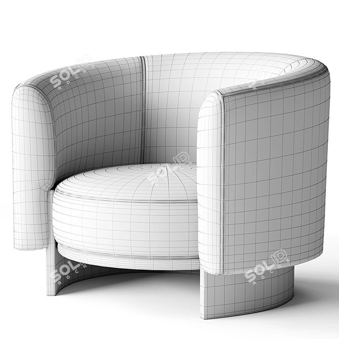 Cozy Hug Armchair 3Ds Max 3D model image 3