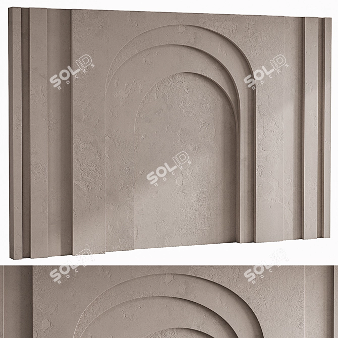  Arc Wall Panel Design Bundle 3D model image 3