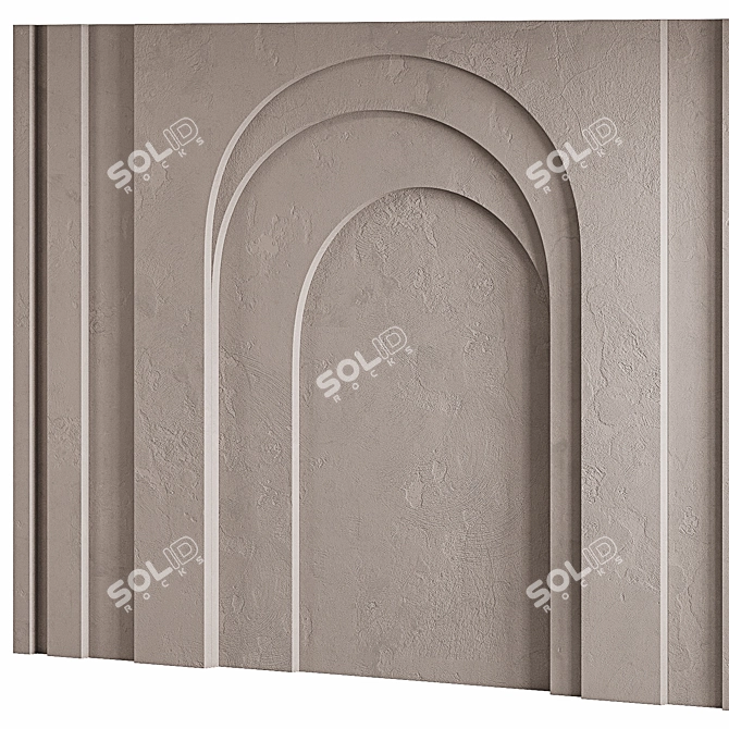  Arc Wall Panel Design Bundle 3D model image 4