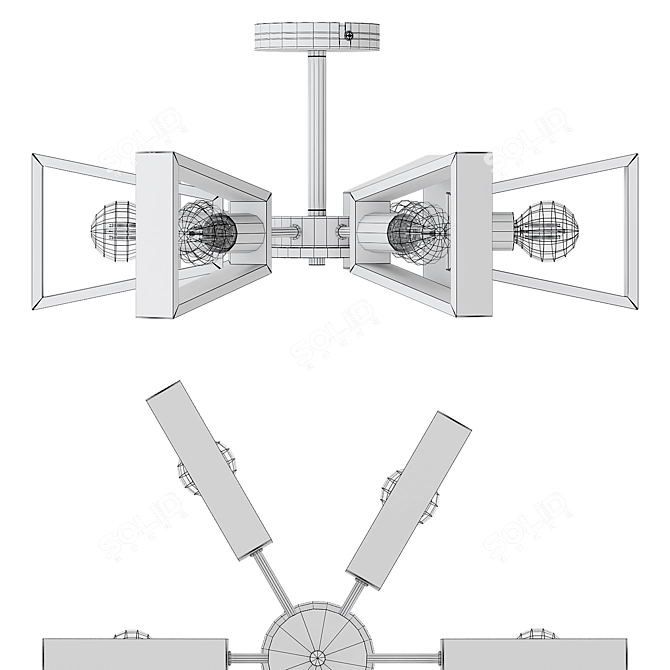 Arte Lamp Brussels Ceiling Chandelier 3D model image 6