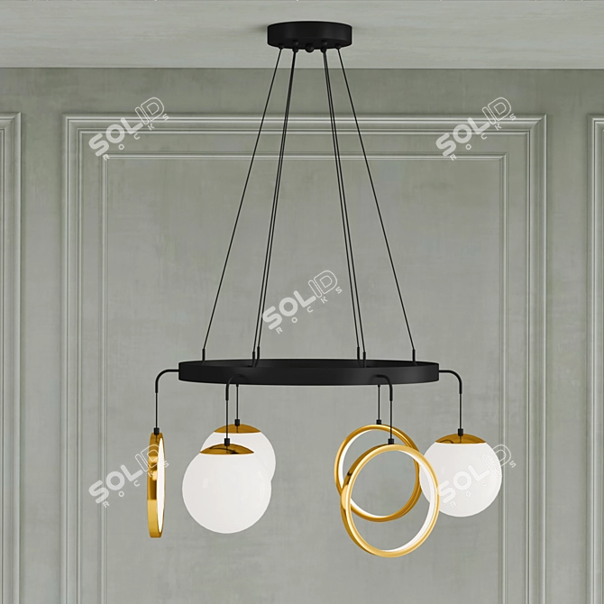 Modern RINBALL Pendant Light 3D model image 3