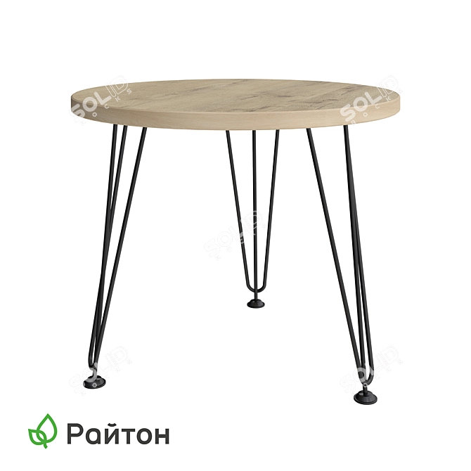 Elegant Rund Coffee Table 3D model image 1