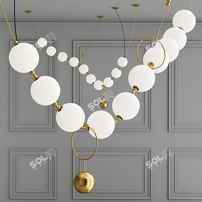 Translucent COCO Pendant Lamp 3D model image 2