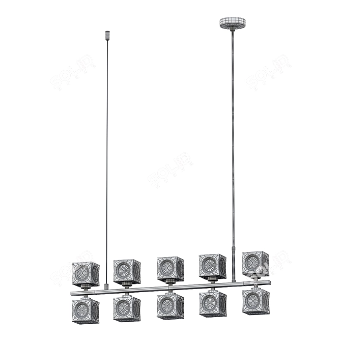 Elegant Gerardo Pendant Lighting 3D model image 4