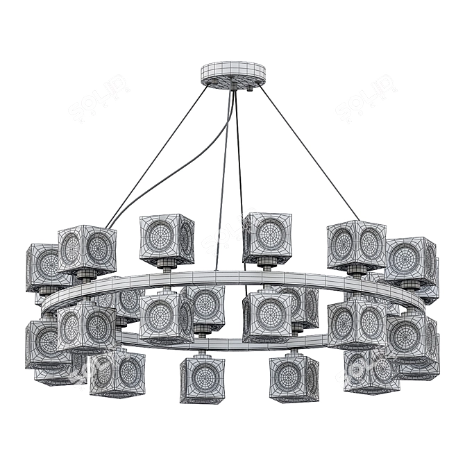Elegant Gerardo Pendant Lighting 3D model image 5