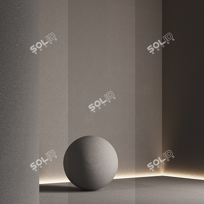 Seamless Texture Concrete Paint Set 3D model image 3