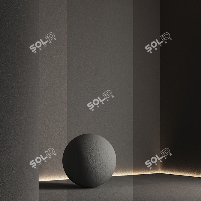 Seamless Texture Concrete Paint Set 3D model image 5