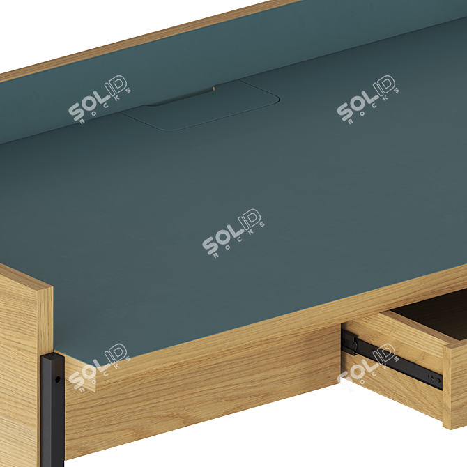 Sleek Bludot Tabloid Desk 3D model image 3