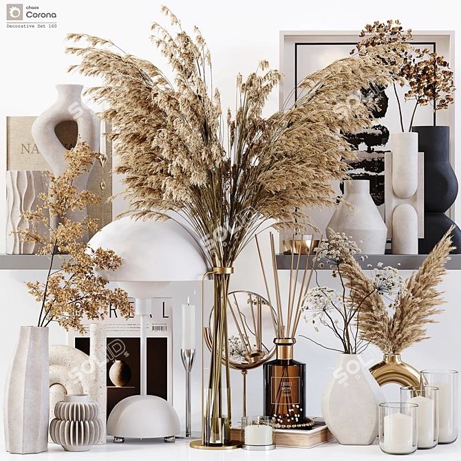 Impeccable Decorative Set 3D Model 3D model image 1