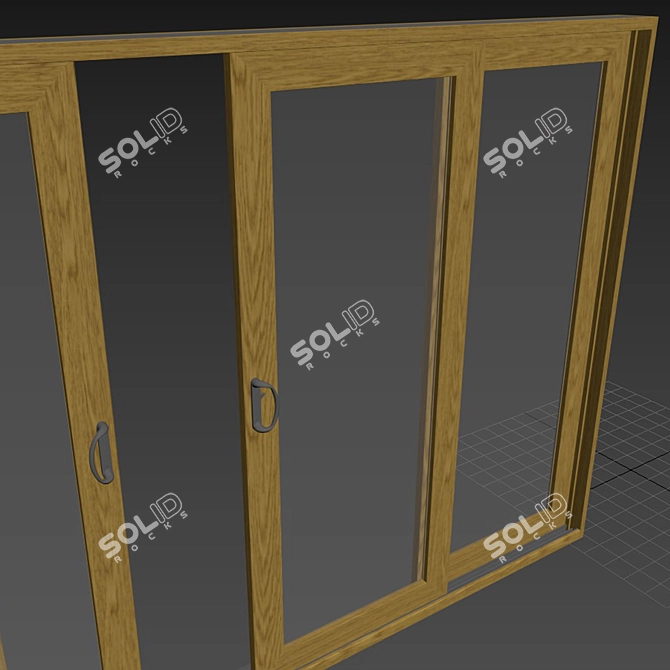 Versatile Sliding Door V2 Kit 3D model image 6