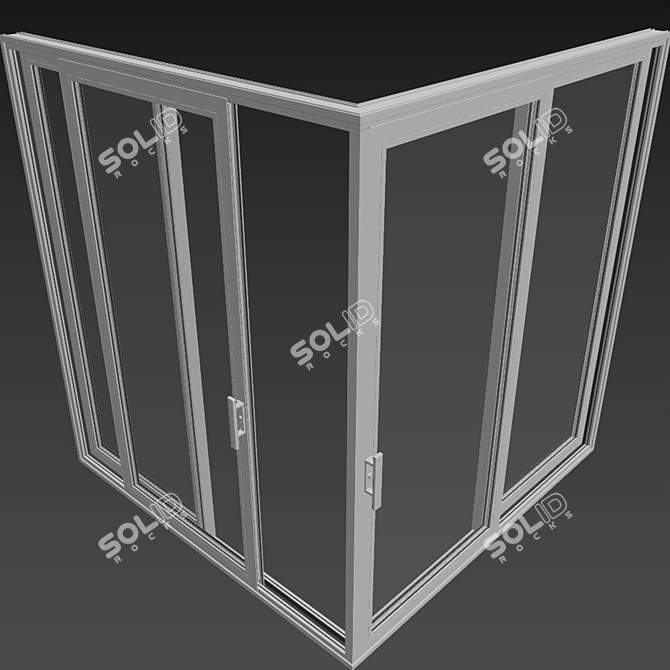 Versatile Sliding Door V2 Kit 3D model image 7