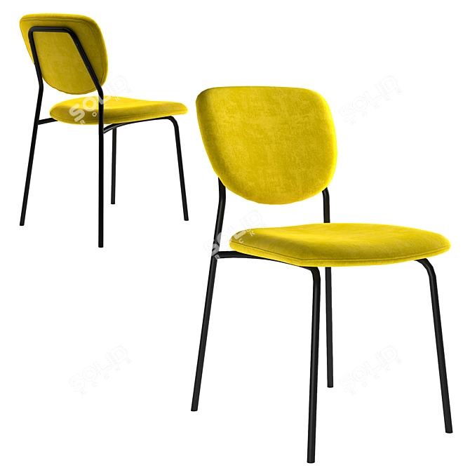 Color Changing Fabric Chairs 3D model image 3