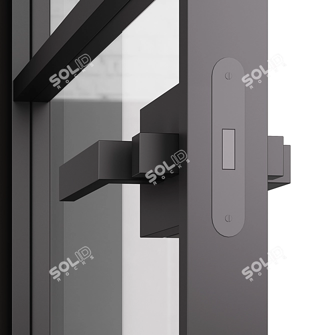 Aluminum & Glass FORMATO Doors 3D model image 2