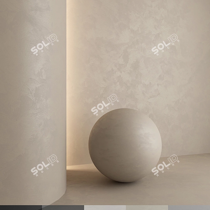 Decorative Plaster 3D Model 3D model image 1