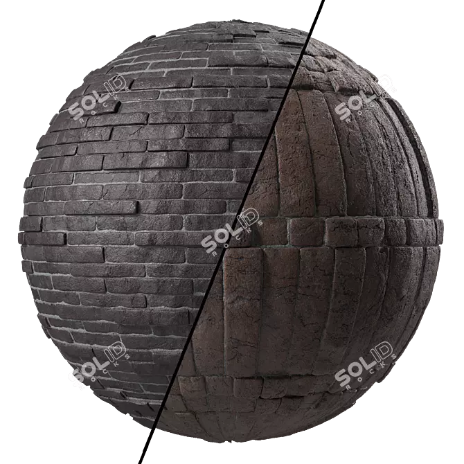 4k Seamless Stone Wall Materials 3D model image 1