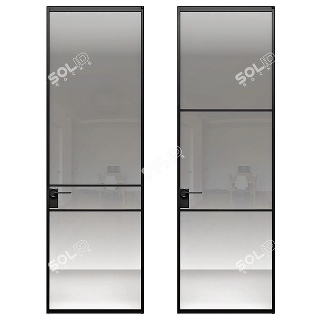 Modern Volhovec Doors Collection: ALPL040 3D model image 2