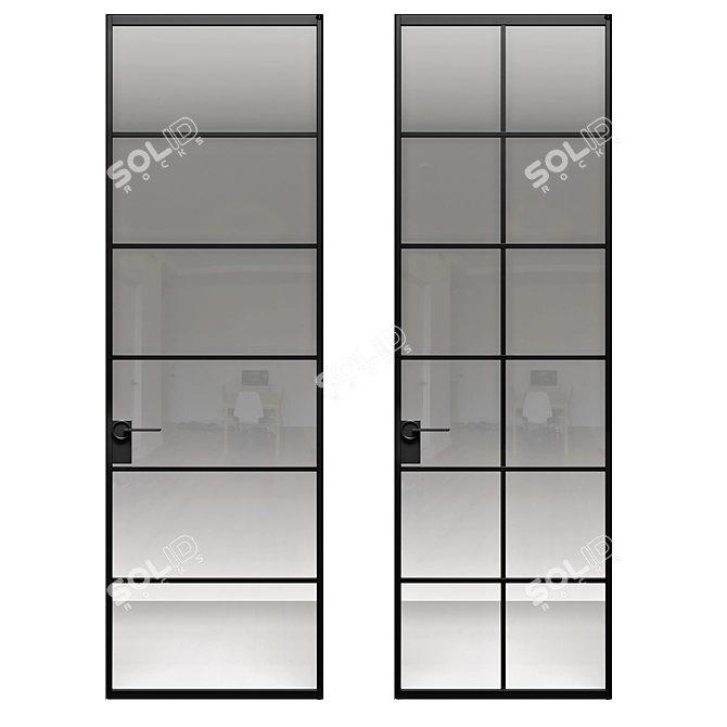 Modern Volhovec Doors Collection: ALPL040 3D model image 3
