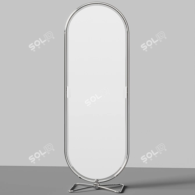 Rotating Full-Length Mirror Stand 3D model image 3