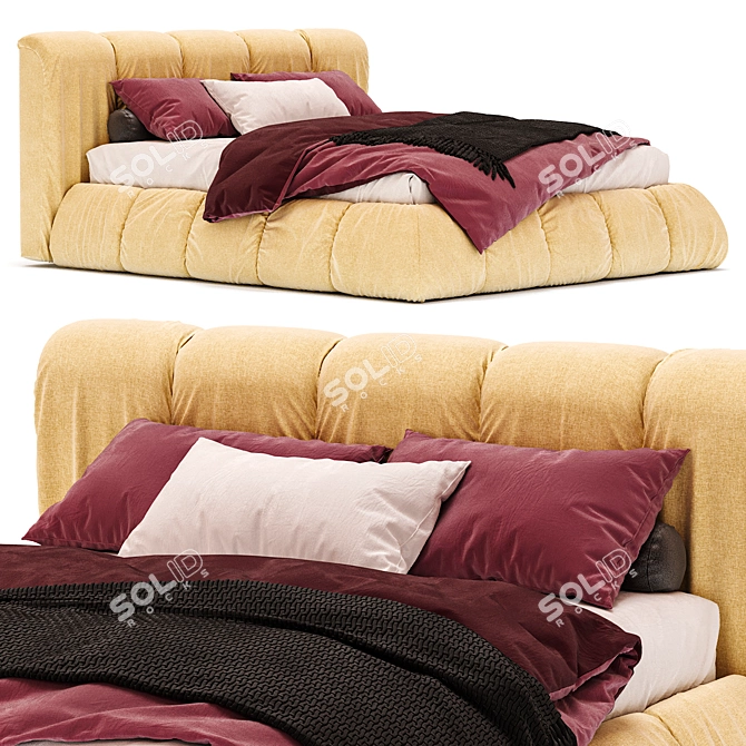 August Pafutto Bed AL-0004 3D model image 2